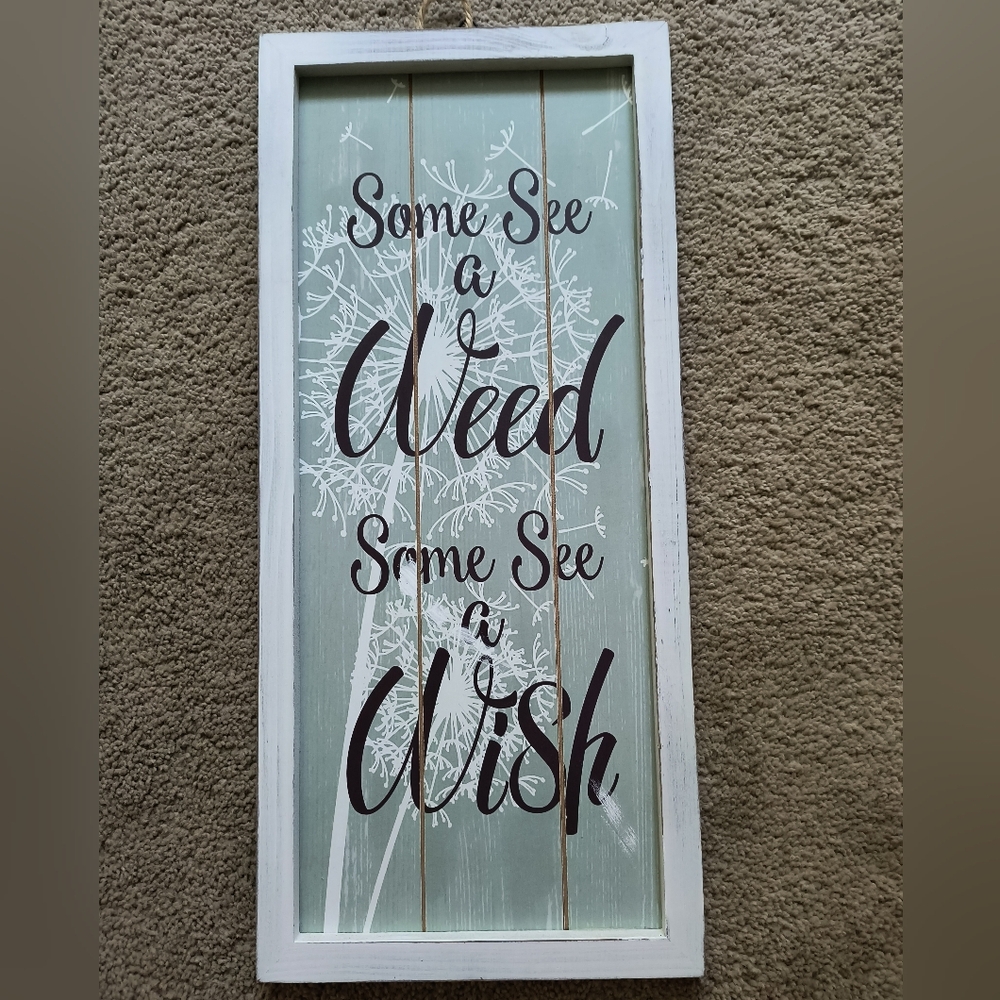 Home decor sign, Wild Blooms, teal, floral, sign, saying